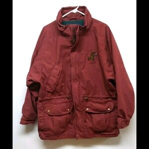 Hilton Active Apparel maroon coat NWTF Dane Co WI
